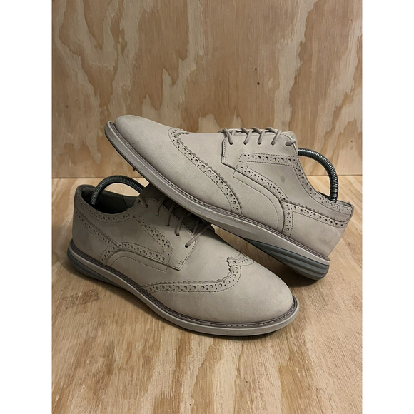 Cole Haan Grand OS Tan Suede Shoes Oxford W08472 Mens Size 8 1/2 B